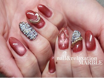 ネイルアンドリラクゼーション マーブル(MARBLE)/持ち込みネイル¥7,700