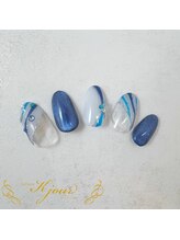 ケージュール(Kjour)/エレガントブルーネイル