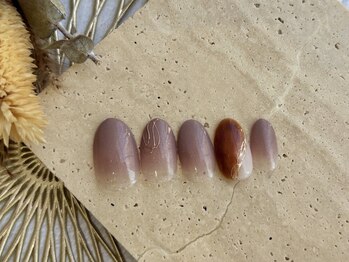 べっ甲×ミラーネイル♪