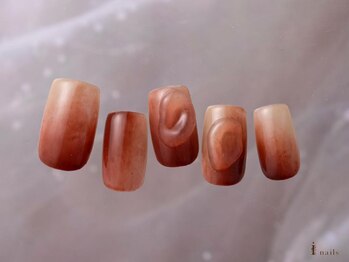 ぷっくりニュアンス果実ネイル