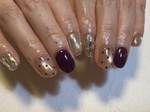 アネモネネイル(anemone nail)の雰囲気(持込デザインは出来る範囲で対応しているのでご相談ください(^^))