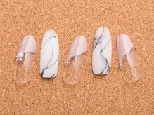 アールデザインストア(R-Design store)/大理石風ななめフレンチ定額