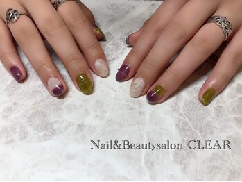 ネイルアンドビューティーサロン クリア(CLEAR)/上品ニュアンスネイル