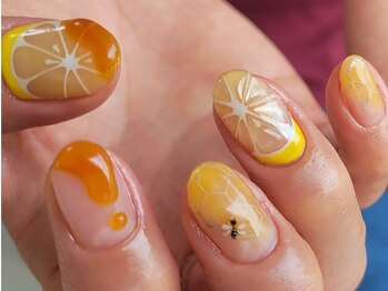 ネイルフロンティア 吉祥寺(NAIL FRONTIER)/ふみの♪蜂蜜オレンジ11980円