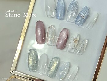 シャインモア(Shine More)の写真/シーズン毎に変わる定額制ネイルで、季節を楽しみましょう♪