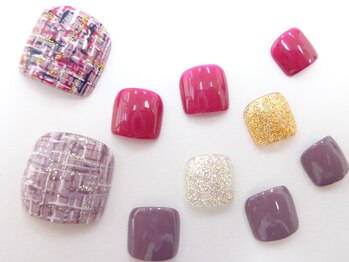 ネイルサロン クイール 小山店(NAIL SALON QUILL)/フット☆ツイード