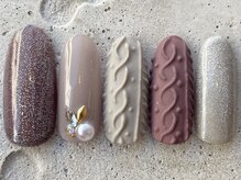 フリークネイル(FREAK Nail)/ピンクグレーニット ¥12000