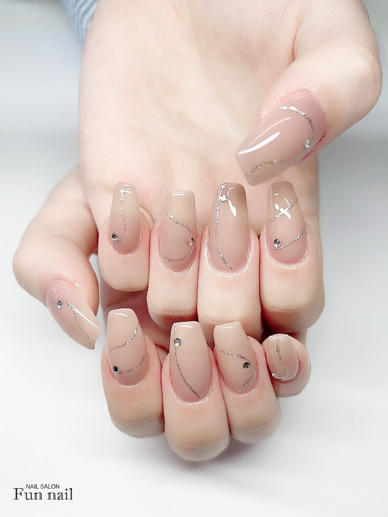 1番人気！《オフ込み》大人女子に大人気★アートorフレンチ/カラグラ￥5100