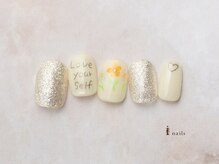 アイネイルズ 横浜EAST店(I-nails)/落書きお花ネイル