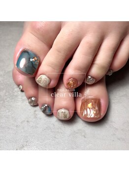 ネイルサロンクリアヴィラ(nail salon clear villa)/フットDesign nuance¥9990