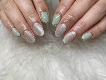 ヴィヴィ バイ セブンルックス(vivi by 7LOOKS)/マグネット×ミラーネイル