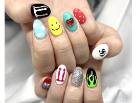 推しライブモチーフネイル