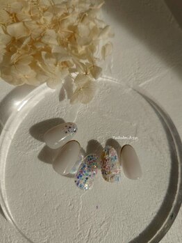 春ツイードネイル