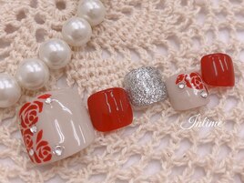 FOOTフラワーアート￥9,000