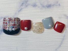 ツイードフットネイル