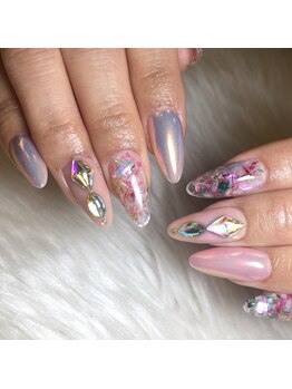 クロスネイル 渋谷店(CROSS nail)/春デザイショートスカルプ