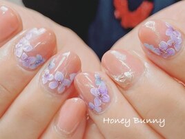 紫陽花ネイル