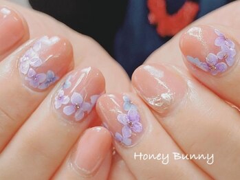 ハニーバニー(HoneyBunny)/紫陽花ネイル