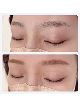 ハットウ(HATTO)/眉毛ワックス脱毛＋眉カラー