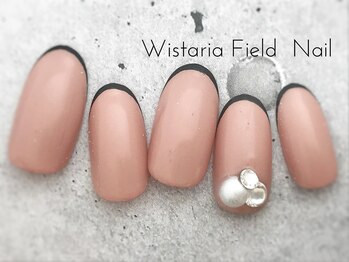 ウィスタリアフィールドネイル MONAD店(WISTARIA FIELD)/細フレンチ ネイル