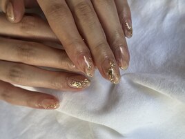 ミラーゴールドネイル