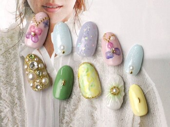 キャンアイドレッシー ヨコハマ元町店(Can I Dressy)の写真/1席のみ貸切プライベートサロン♪定額ネイルは800種類以上ご用意☆21時迄営業![元町・中華街2分/石川町9分]