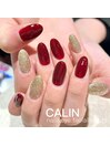 ボルドー×glitter