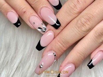 リームサロン 池袋店(LYYM SALON)/ブラックフレンチネイル