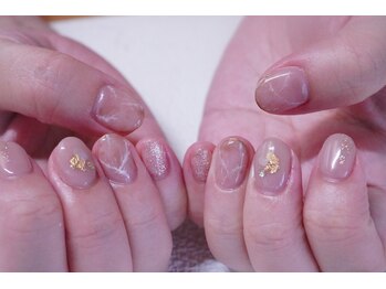 プチリリィ(Petit Lily)/オフィスカラーに大理石風アート