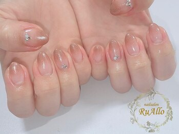 ルアロ(RuAllo)/グラデーション+ストーン追加
