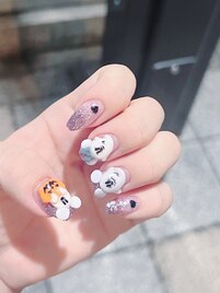 ぷっくりかわいい3Dネイル☆