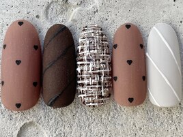 ビタードットツイード ¥14000