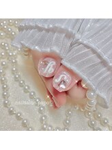 ポポ 渋谷(popo)/ワンホン×イニシャルネイル