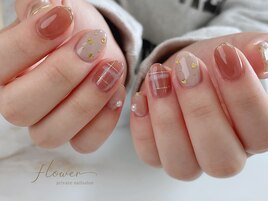 チェック＆ハート☆お客様ネイル