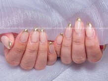 ダイアモンドネイルスタジオ 新宿店(Diamond Nail Studio)/ミラーフレンチ