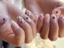 ネイルビジョルノ つくばみどりの店(Nail Begiorno)/持ち込みデザイン　ドットネイル