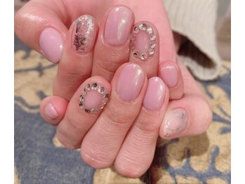 ネイルサロン リスタ(Rista)/オーロラ ニュアンス シンプル