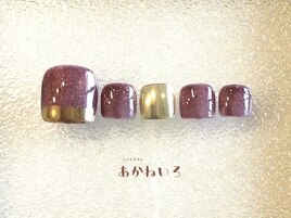 春夏フット　金箔ミラー