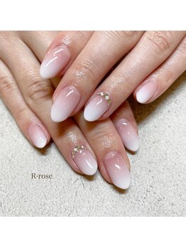 アールローズ(R-rose)/白グラデーション