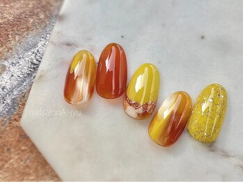 ネイルサロン アージュ(Nail Salon A jyu)/秋色ニュアンスマーブル