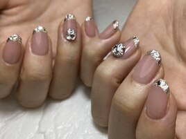 ガラスフレンチ&Vカット