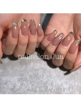 ジュア(Jua)/ガラスフレンチ風ネイル