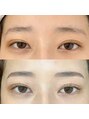 アーチ(arch) ブロウラミネーションで左右差や毛流れの矯正で美眉に^^