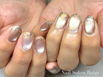 ライズ 本町店(Raize)/オーロラミラーマグネットネイル