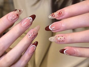 フェアリーネイル(Fairy Nail)の写真/韓国ネイル/ワンホン/ニュアンス/ガラスフレンチ…流行のアート対応◎乙女心をくすぐるキラキラパ-ツ沢山★