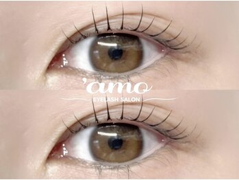 アモ アイラッシュ('amo eyelash)の写真/【完全マンツーマン施術】半個室でゆったりと過ごせる特別な空間*個人店ならではの魅力♪