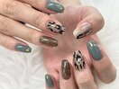 【木村】ヒョウ柄ネイル