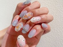 ネイル アヴァンス あべのルシアス店(Nail AVANCE.)/韓国風キラキラネイル　shihomi 