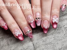 ネイルアンドリラクゼーション マーブル(MARBLE)/持ち込みネイル￥7,700