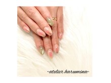 アトリエ ハルミナ(atelier harumina)/一足先に桜チークネイル♪